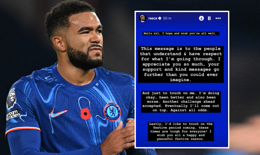 Le capitaine de Chelsea, Reece James, publie une déclaration de 96 mots sur « un autre défi à venir » après le dernier revers de blessure