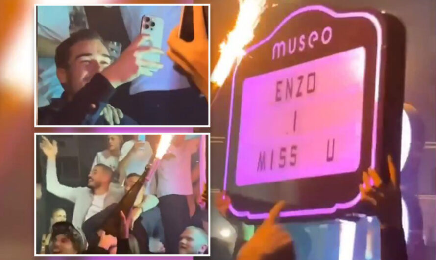 Les stars de Leicester font la fête dans une discothèque à côté du panneau « Enzo tu me manques » quelques heures après la défaite de Chelsea la nuit précédant le limogeage de Cooper